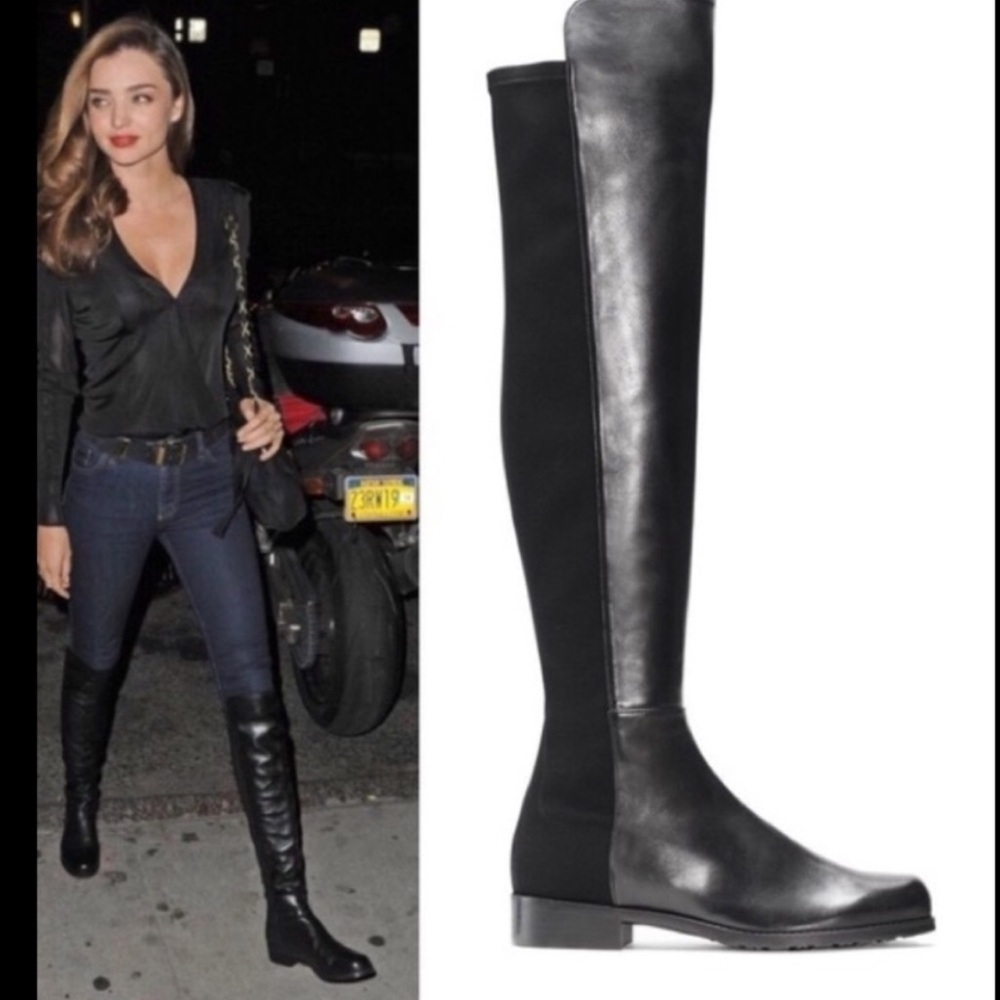New Stuart Weitzman Nappa Leather 5050 Over the Knee Leather Boots sz 5.5 - Picture 3 of 15